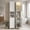 White, variant on LEDREM Bathroom Storage Cabinet 67" Tall Narrow Wooden Freestanding Cabinet with Automatic Door Lights, Adjustable Shelves,White