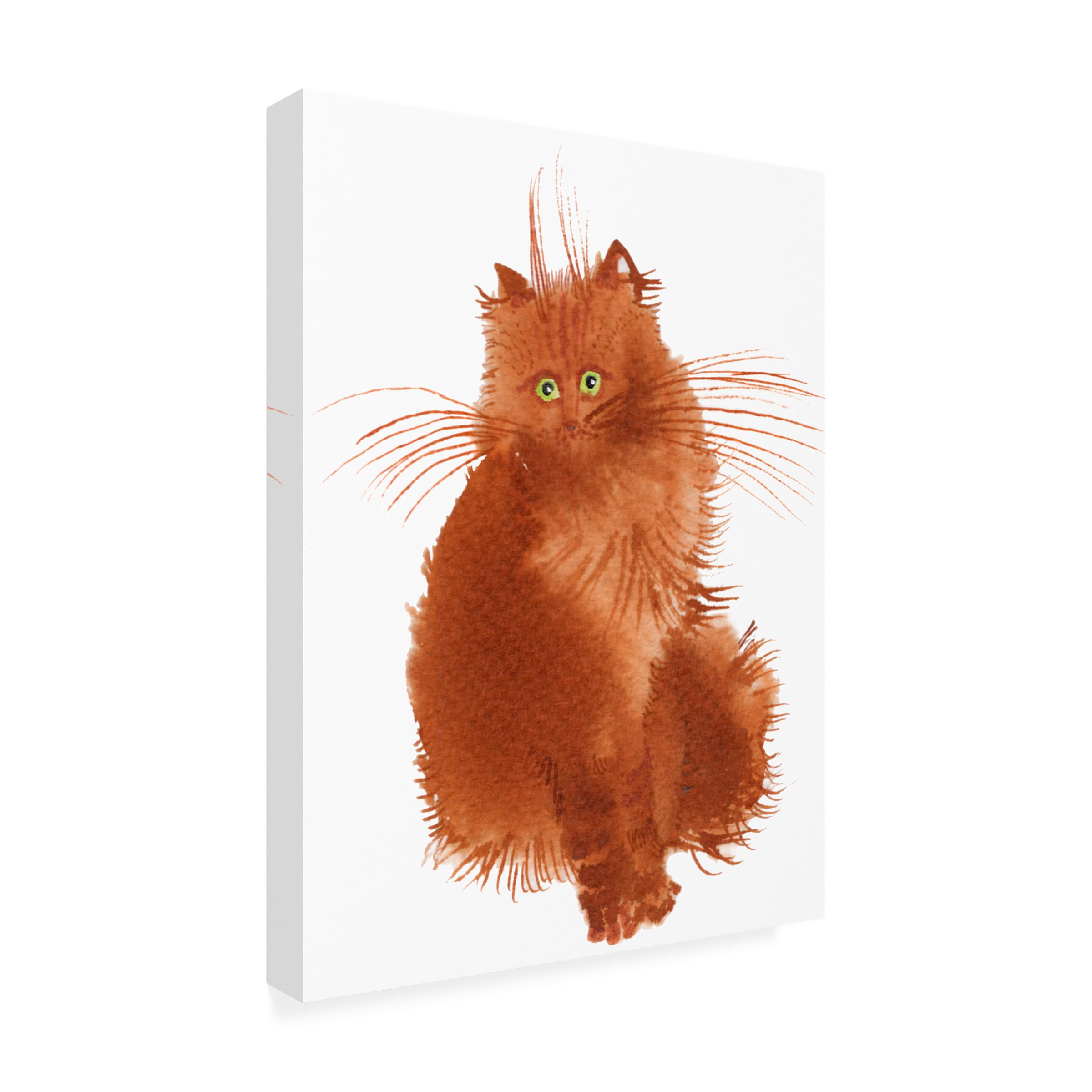 Elena Bolgova 'Red Kitten' Canvas Art