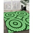thumbnail image 3 of Ahgly Company Machine Washable Indoor Rectangle Transitional Green Area Rugs, 2' x 4', 3 of 7
