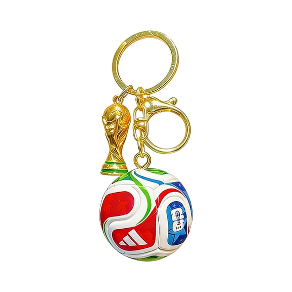 2026 World Cup Plastic 2026 World Cup Keychain Pendant, Commemorative Football Collectible Souvenir Key Ring, Durable Sports Fan Bag Accessory For Match Day Events And 2026 World Cup Team Gifts
