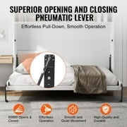 KFFKFF Twin Murphy Bed Kit, Deluxe DIY Wall Bed Mechanism, Durable Pneumatic Lever Support, Heavy Duty Frame for Space-Saving Guestroom Solution, Simple Assembly