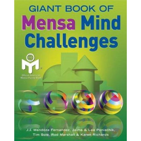 Pre-Owned Giant Book of Mensa Mind Challenges (Paperback) 1402710496 9781402710490