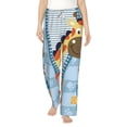 thumbnail image 2 of Kdxio Women's Comfy Stretch Giraffe Come Out From ZipperPrint Drawstring Pajama Pants-Medium, 2 of 9