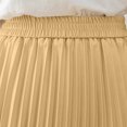 thumbnail image 4 of Keasmto Women Skirts Leopard Pleated Skirt Midi Long Cheetah High Waist Ladies Elasticized Summer A Line Skirts for Work Office XS, 4 of 5