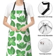 thumbnail image 6 of Lsque Green Leaves Waterproof Apron Chef Aprons for Men Heavy Duty Chemical Work Apron Extra Long Grilling Aprons with Adjustable Bib Apron, 6 of 9