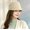 Beige, variant on Women's Vintage Newsboy Cabbie Hat, 1920s Style Warm Wool Knit Cap for Autumn Winter, Soft Gatsby Cloche Hat