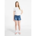 thumbnail image 2 of No Boundaries Cropped Cotton Tee with Short Sleeves, Women’s XXS-XXL, 2 of 5