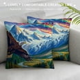 thumbnail image 3 of Orinice Eagle Mountain River Graphic Decorative Throw Pillow Cover for Home Couch Living Room Bed Sofa, 1PC 22x22in, 3 of 5