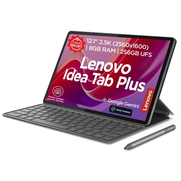 Tablet Lenovo Idea Tab Plus 8GB 256GB más Pluma y case con Teclado Gris