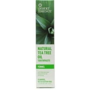 2 Pack - Desert Essence Natural Tea Tree Oil Toothpaste, Fennel 6.25 oz