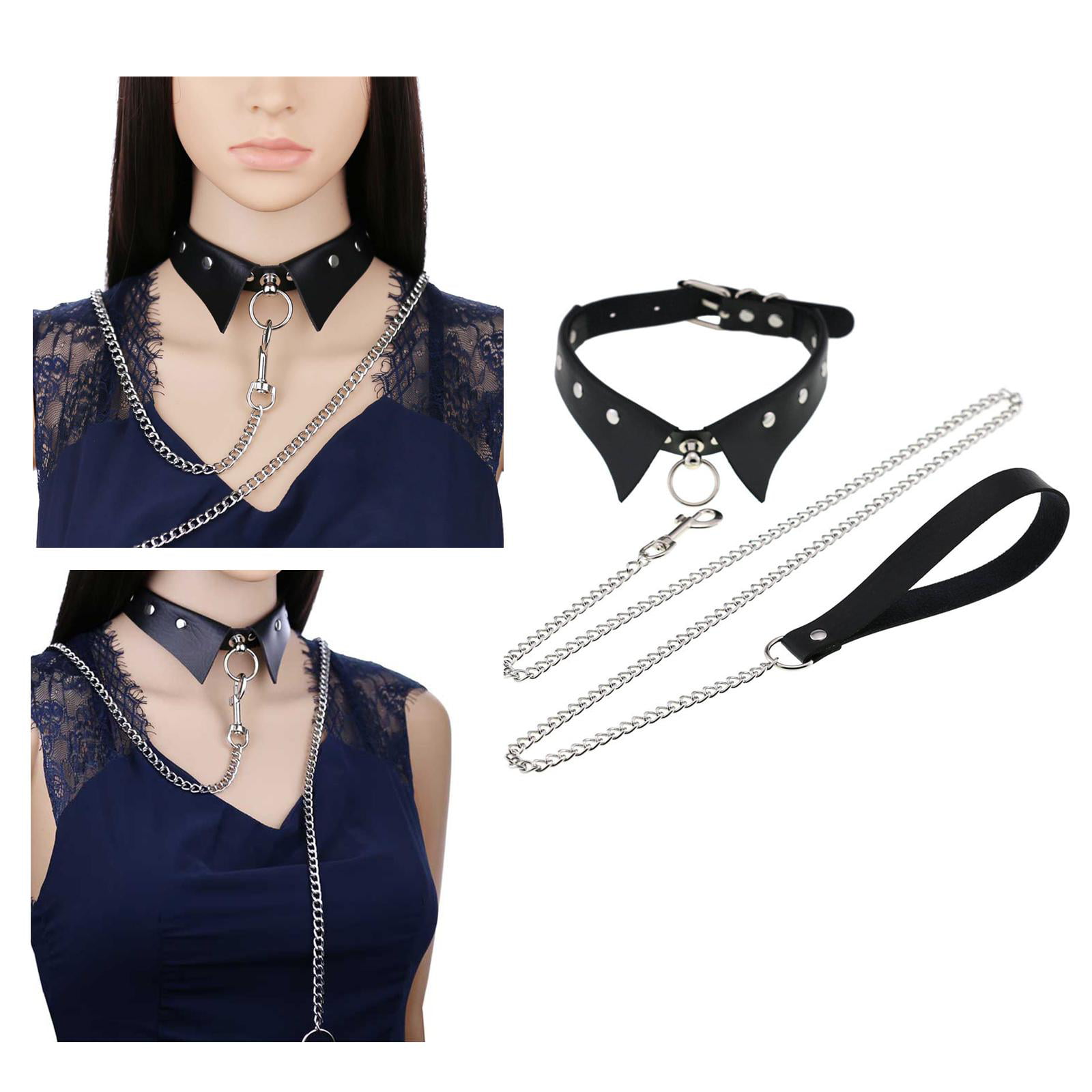 Fashion Punk Collar Choker Accessories Gothic Cosplay Black