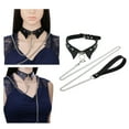 thumbnail image 5 of Adjustable Punk Collar Choker Chain Choker Necklace Jewelry Accessories Traction Black, 5 of 8
