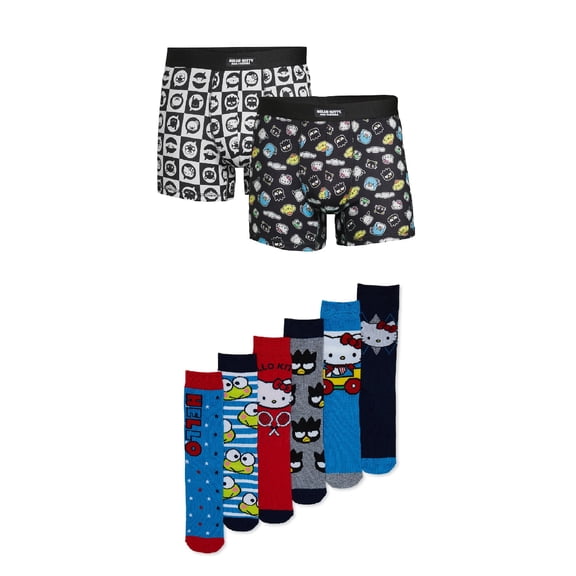 Men's Sanrio Hello Kitty & Friends Socks & Underwear Combo Pack, Sizes S-2XL