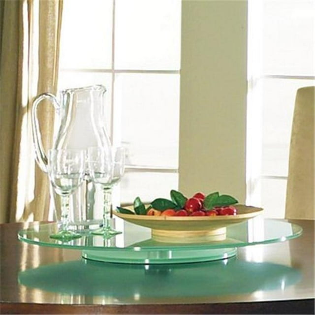 Steve Silver AV540LZ Avenue Lazy Susan- 22 Round-Frosted-8mm- Tempered