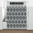 thumbnail image 5 of Dark Grey 72 x 72 Inch Cloth Shower Curtain, Waterproof Design and Polyester, Quick-Drying, Heavy Duty Shower Curtains Set for Bathroom, Machine Washable with 12 Plastic Hooks, 5 of 6