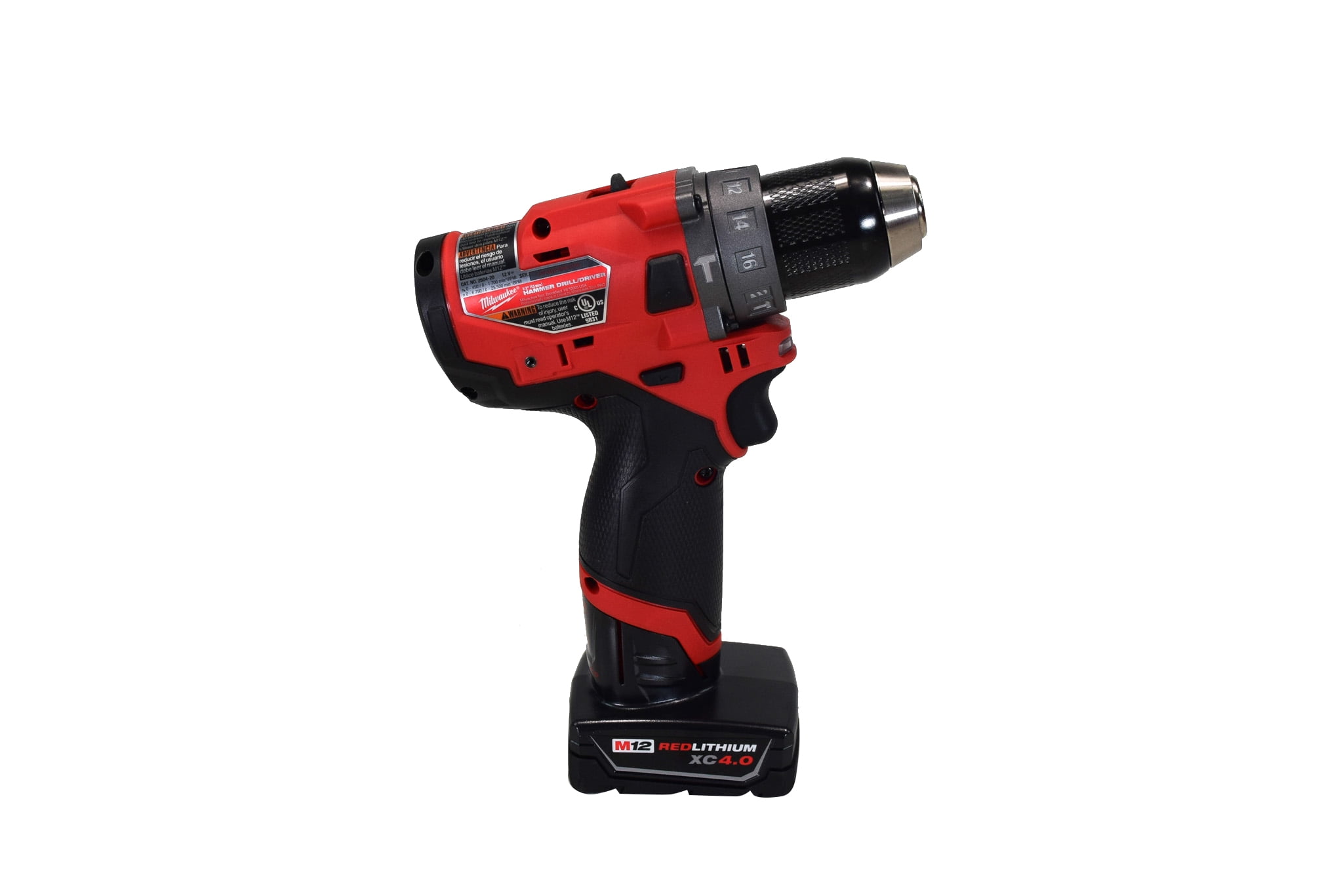 Milwaukee 2504-21XCC 12V Cordless 1/2" Hammer Drill Kit (Battery, Charger, Case)