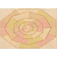 thumbnail image 1 of Ahgly Company Machine Washable Indoor Rectangle Transitional Orange Area Rugs, 2' x 3', 1 of 7