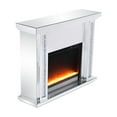 thumbnail image 4 of 47.5 in. Crystal mirrored mantle with crystal insert fireplace, 4 of 11