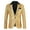 Gold, variant on Men's Floral Tuxedo Suit Jacket Slim Fit Dinner Jacket Party Prom Wedding Blazer Jackets Black