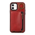 thumbnail image 7 of Allytechgroup Stylish iPhone 11 Wallet Case, Secure Phone Case for Apple iPhone 11, Multi-functional and Durable, Ring Holder Hand Wrist Stand Shockproof Case for Women Men, Red, 7 of 7