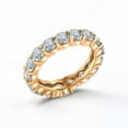 thumbnail image 4 of Pompeii 3Ct Diamond U Prong Eternity Ring Wedding Anniversary Band 14k Yellow Gold, 4 of 4
