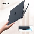 thumbnail image 7 of Fintie Case for MacBook Air 15 Inch A3114 A2941 (2023 2024 Release) - Protective Snap On Hard Shell Cover for MacBook Air 15.3" M2 M3 Chip with Liquid Retina Display and Touch ID, Crystal Midnight, 7 of 7