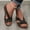 Black, variant on Slip Dressy Summer Comfortable Slides Sandals Lightweight Memory Foam Platform Shoes