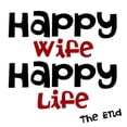 thumbnail image 3 of CafePress - Happy Wife Happy Life The End Pajamas - Women's Light Pajamas, 3 of 4