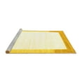 thumbnail image 2 of Ahgly Company Machine Washable Indoor Square Solid Yellow Modern Area Rugs, 8' Square, 2 of 4