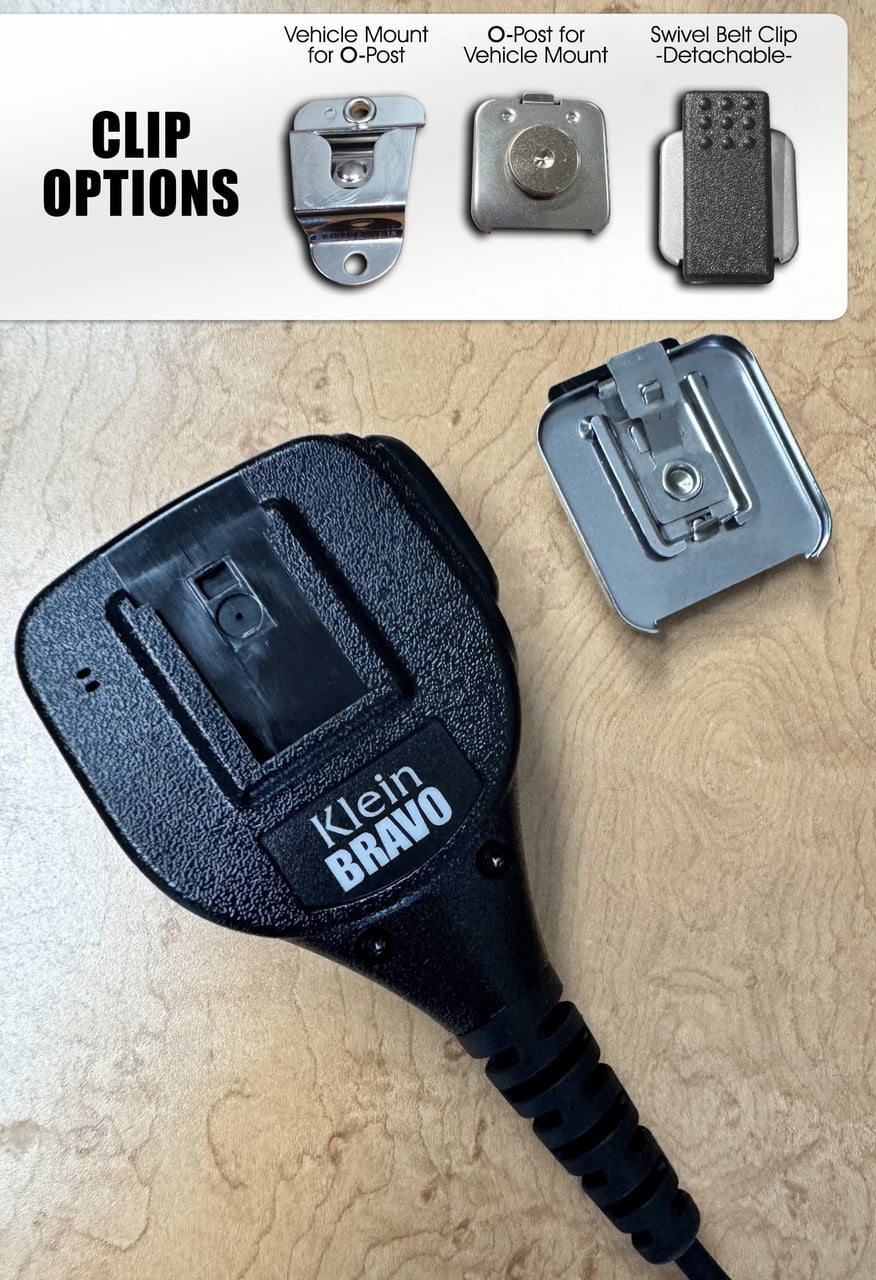 Klein Electronics Bravo M5 Shoulder Mic for Siyata SD7