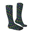 thumbnail image 3 of Balery Mardi Gras Strings Of Beads Fun Novelty Socks Men'S Women'S Crew Socks Funny Crazy Novelty Socks Quirky And Cool Socks, 3 of 9