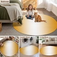 thumbnail image 5 of Orange Ombre Large Round Rug 8 FT, Non Slip Living Room Area Carpet, Orange White Gradient Modern Abstract Art Washable Soft Circle Rug Non-Shedding Floor Carpet for Bedroom Office Dining Room, 5 of 9