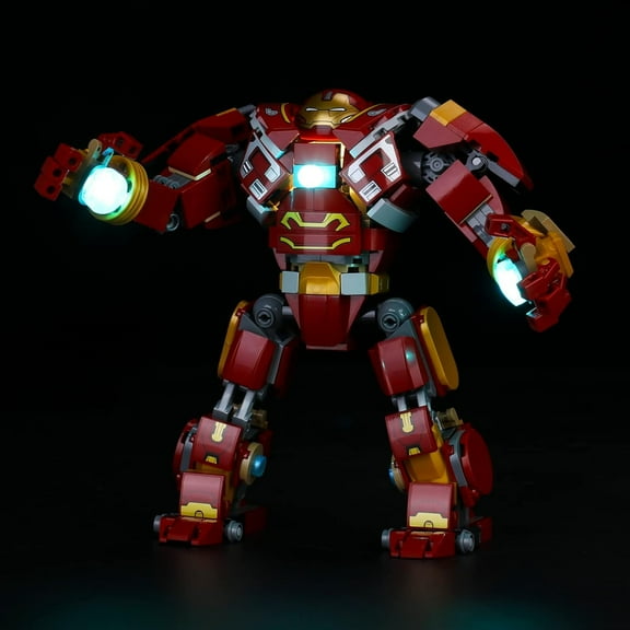 LED Light Compatible with Lego The Hulkbuster: The Battle of Wakanda Building Toy Set; Creative Lighting Compatible with Lego 76247-Not Included The Bricks