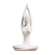 thumbnail image 1 of Estatua de yoga de cerámica, figura decorativa para interiores y exteriores, para el hogar y el jardín. Los 7.5x4.5x14cm, 1 of 6