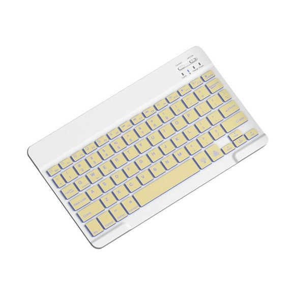 10inch Backlit Keyboard Bluetooth Protable Mini Mute Keyboard for Cell Phones Tablets and Laptops Wireless Keyboard C