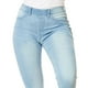 thumbnail image 4 of Jeans Tiro Alto Lentejuelas Mujer Tipo Colombiano Bleanch Casual gris 11 Incógnita 110084, 4 of 5