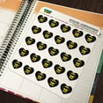 thumbnail image 5 of Batman Bat Kid Shield Logo Heart Shaped Planner Calendar Scrapbook Craft Stickers, 5 of 6