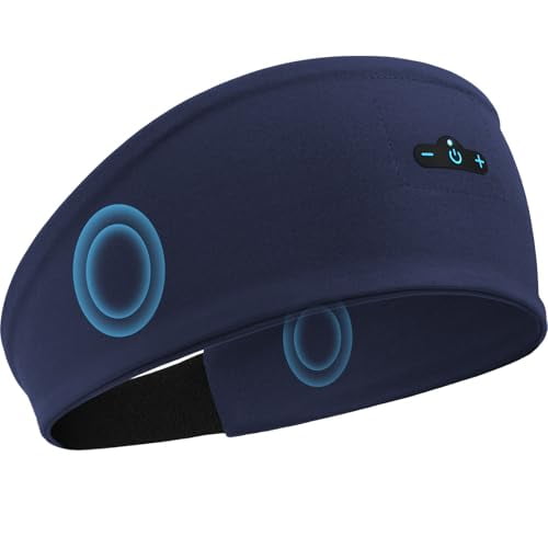 Auriculares para dormir Bluetooth 5.2 diadema para dormir de lado, 13 horas de reproducción, auriculares inalámbricos con diadema con altavoces estéreo HD para entrenamiento, correr, yoga, regalos ide