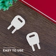 thumbnail image 4 of 2 Pcs Plastic Keys for Paper Towel Dispenser and Toilet Tissue Dispensers Key Replacement for Commercial Office Use White, 4 of 9