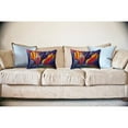 thumbnail image 2 of Betsy Drake Interiors Purple Paradise No Cord Indoor/Outdoor Pillow 16x20, 2 of 2