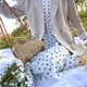 thumbnail image 3 of Sywqhk Bolso Bandolera Tejido De Moda Para Mujer, Bolso De Bola De Masa Hervida Para Vacaciones En La Playa (Caqui) Sywqhk Para estrenar, 3 of 7