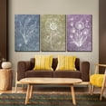 thumbnail image 5 of 3 Piece Canvas Wall Art for Rustic Farmhouse, Living Room Bedroom, Boho Botanical Plant Flower Artwork Picture Decorations, Floral Painting Print for Home Kitchen Office Decor 16x24 Inch, 5 of 5