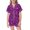 H339 Purple, variant on SJLDQY Halloween Girls Pajama Sets Button Down Short Sleeve Shirts Shorts 2 Piece Pj Sets Hallowmas Printed Sleepwear Breathable Soft Loungewear Sets for Girls