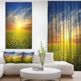 thumbnail image 1 of Beauty Sunset over Sunflowers Field - Floral Canvas Art Print, 1 of 3