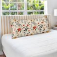 thumbnail image 4 of Pretty Flowers and Leaf Plush Pillow Cases King Size Ultra Soft Warm Pillowcases with Zipper 20"x40", 4 of 9