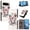 Pink Butterfly, variant on Colorful Painted Wallet Phone Case for Google Pixel 9 Pro XL / Pixel 10 Pro XL 6.8" , PU Leather Flip Folio Cover With Card Slots, Magnetic Closure, Kickstand, Shockproof Protective Phone Case