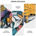 thumbnail image 6 of Men’s Sleep Shorts Relaxed Fit Lounge Pants with Pockets Mens Pajama Loungewear Home Wear Comfort Colorful Various Leaves Small, 6 of 7