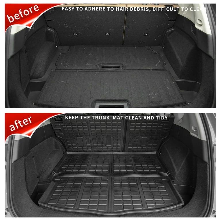 Leather Car Boot Liner Cargo Rear Trunk Mats Luggage FLoor Tray Waterproof  Carpet for Nissan X-Trail X Trail Rogue T33 2022