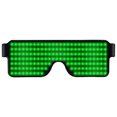 thumbnail image 1 of Gafas LED Brillantes Que Brillan en para Bailar Fiesta Festival Música (luz) Verde, 1 of 6