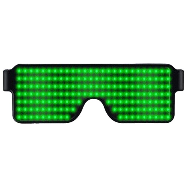 Gafas LED Brillantes Que Brillan en para Bailar Fiesta Festival Música (luz) Verde